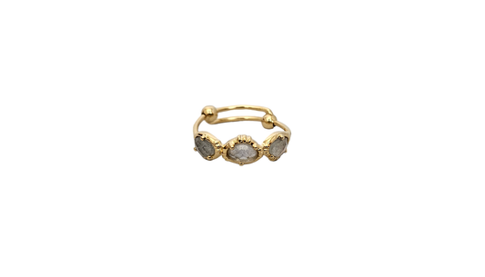 3 Stone Adjustable Ring