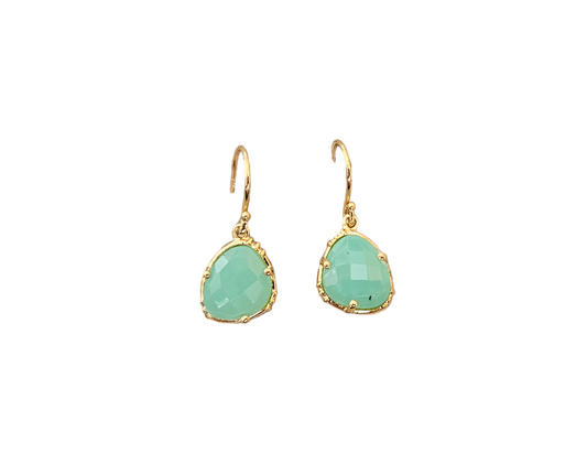 Medium Size Stone Pendant Earrings