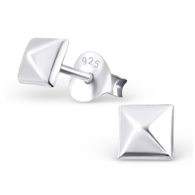 Square Rock Stud Earrings