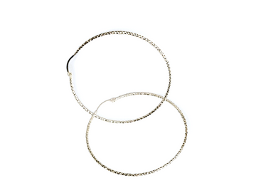 Large Silver Hoops