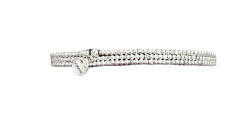 3 Row Faceted Bead Elastic Bracelet