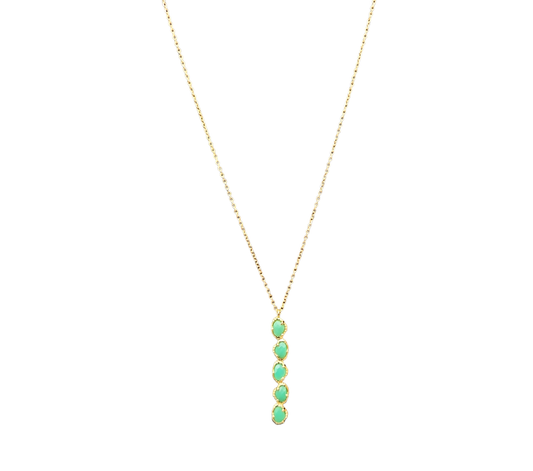 5 Stone Pendant Necklace