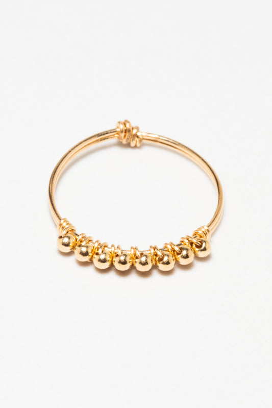 Gold Pearls Ring