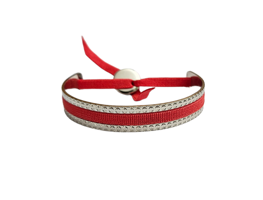 The Ribbon Quilted Bangle