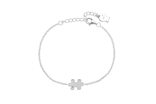 Puzzle Silver Bracelet - Intemporelles Collection
