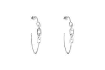 Silver Hoops - Mailles Collection