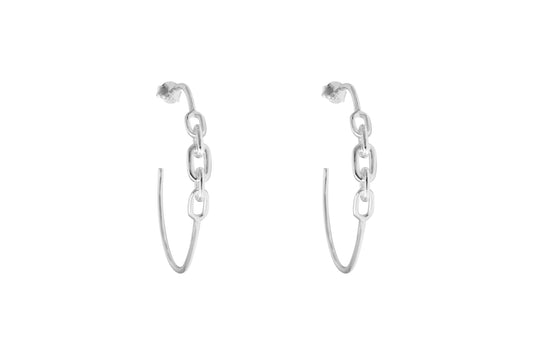 Silver Hoops - Mailles Collection