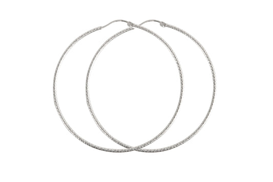 Large Silver Hoops - Intemporelles Collection