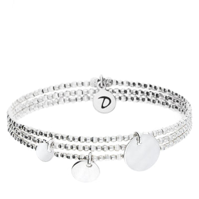 3 Row Medallion Elastic Bracelet