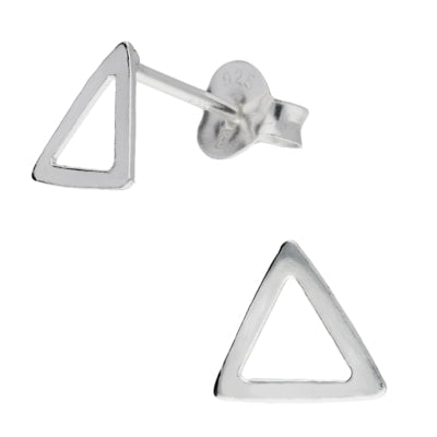 Hollowed Triangle Stud Earrings