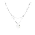 2 Row Medallion Necklace