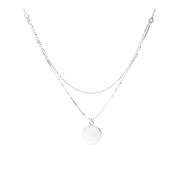 2 Row Medallion Necklace