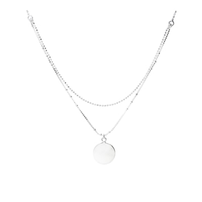 2 Row Medallion Necklace