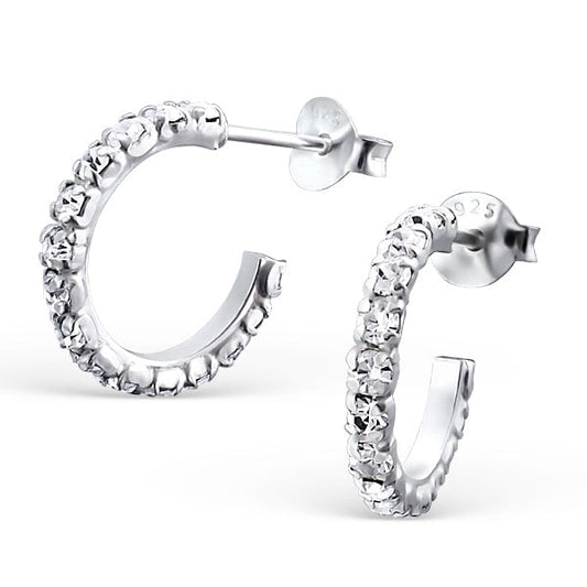 Small Silver Hoops